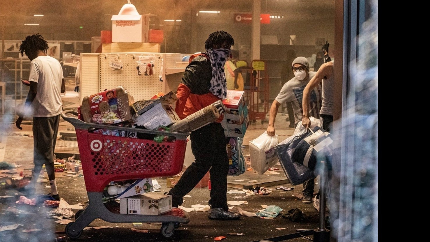 Apple Store bi hoi cua,  nhieu cua hang bi vet sach,  bieu tinh vi George Floyd anh 4