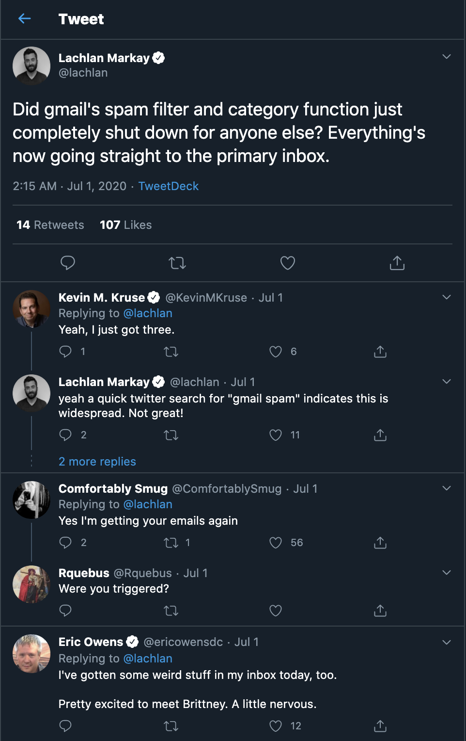 Gmail bi loi,  gmail bi loi tinh nang loc thu rac,  hang trieu nguoi bi anh huong boi gmail bi loi anh 1