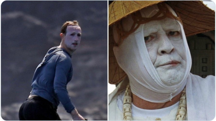 Mark Zuckerberg bi che anh meme,  Mark Zuckerberg trang bech,  Mark Zuckerberg voi khuon mat day kem chong nang anh 5