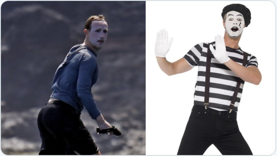 Mark Zuckerberg bi che anh meme,  Mark Zuckerberg trang bech,  Mark Zuckerberg voi khuon mat day kem chong nang anh 7