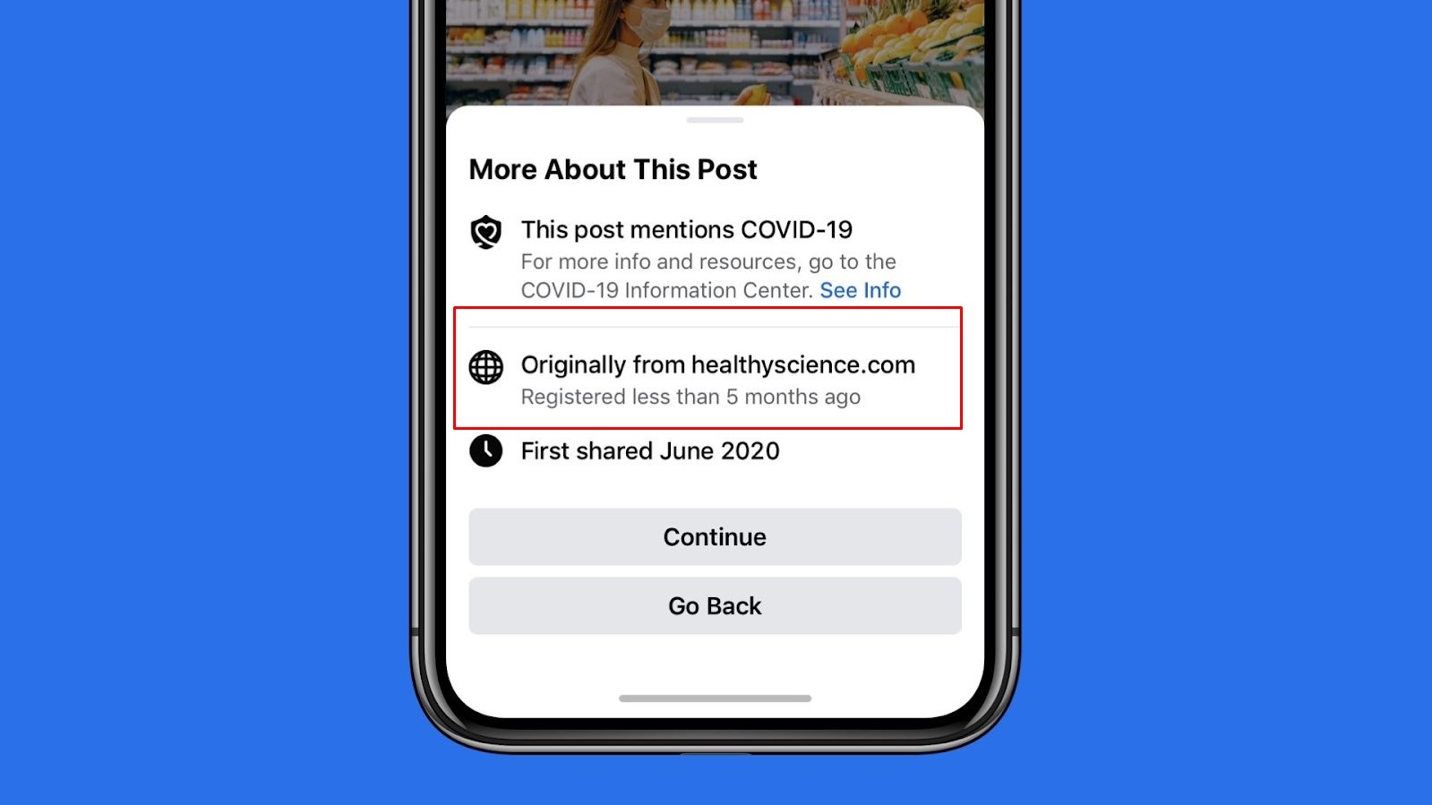 Facebook bo sung tinh nang chong tin gia,  cach chong tin gia,  tin gia ve Covid-19,  Facebook qua cham trong viec chong tin gia,  Facebook lam gi de chong tin gia anh 1