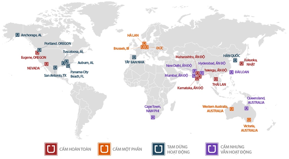 Bieu tinh, tranh cai phap ly vi Uber hinh anh