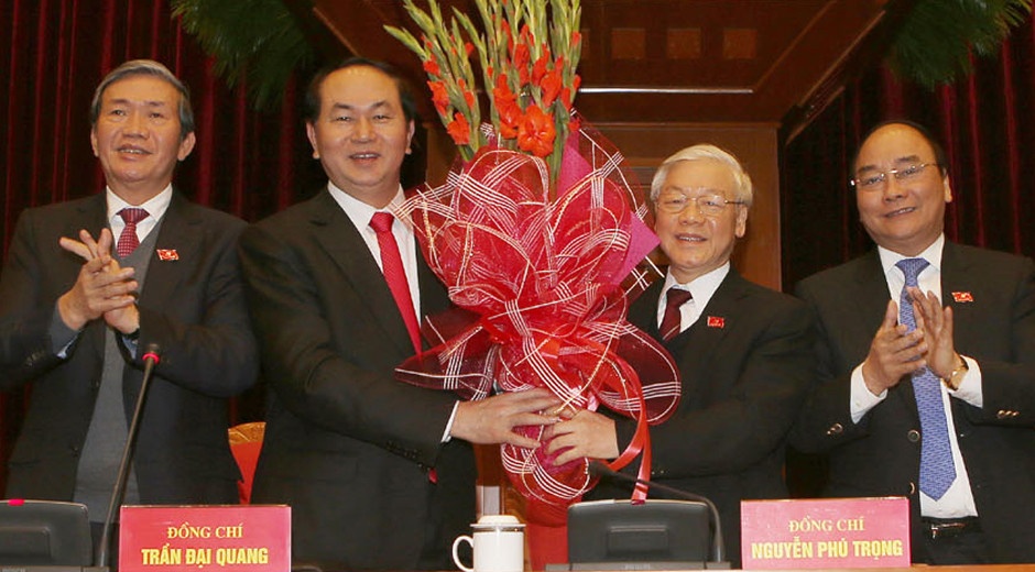 Tong bi thu Nguyen Phu Trong tai dac cu hinh anh