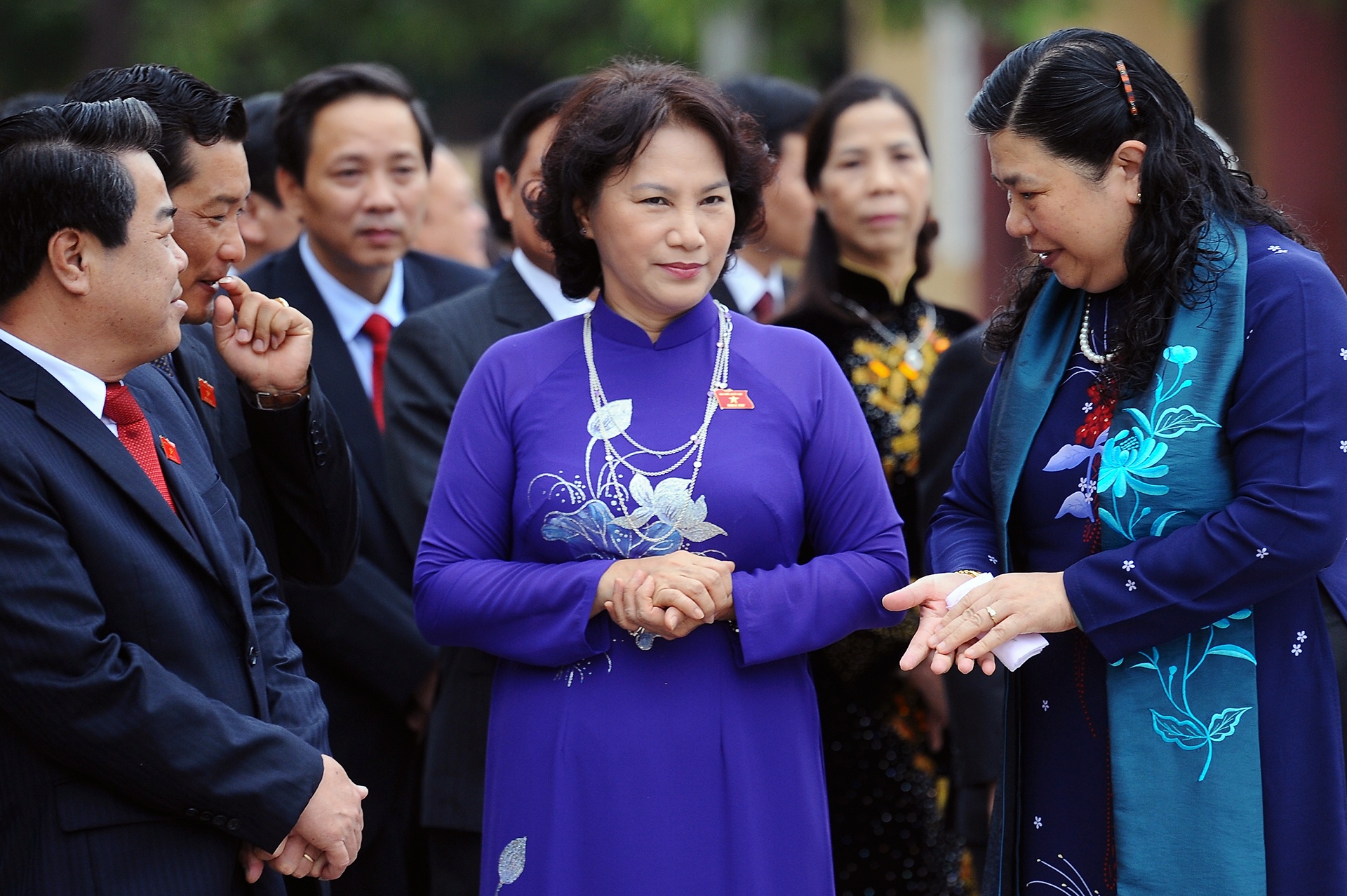 Chủ tịch Quốc hội Nguyễn Thị Kim Ngân diện áo dài ảnh 5 Chu tich Quoc hoi Nguyen Thi Kim Ngan dien ao dai anh 5