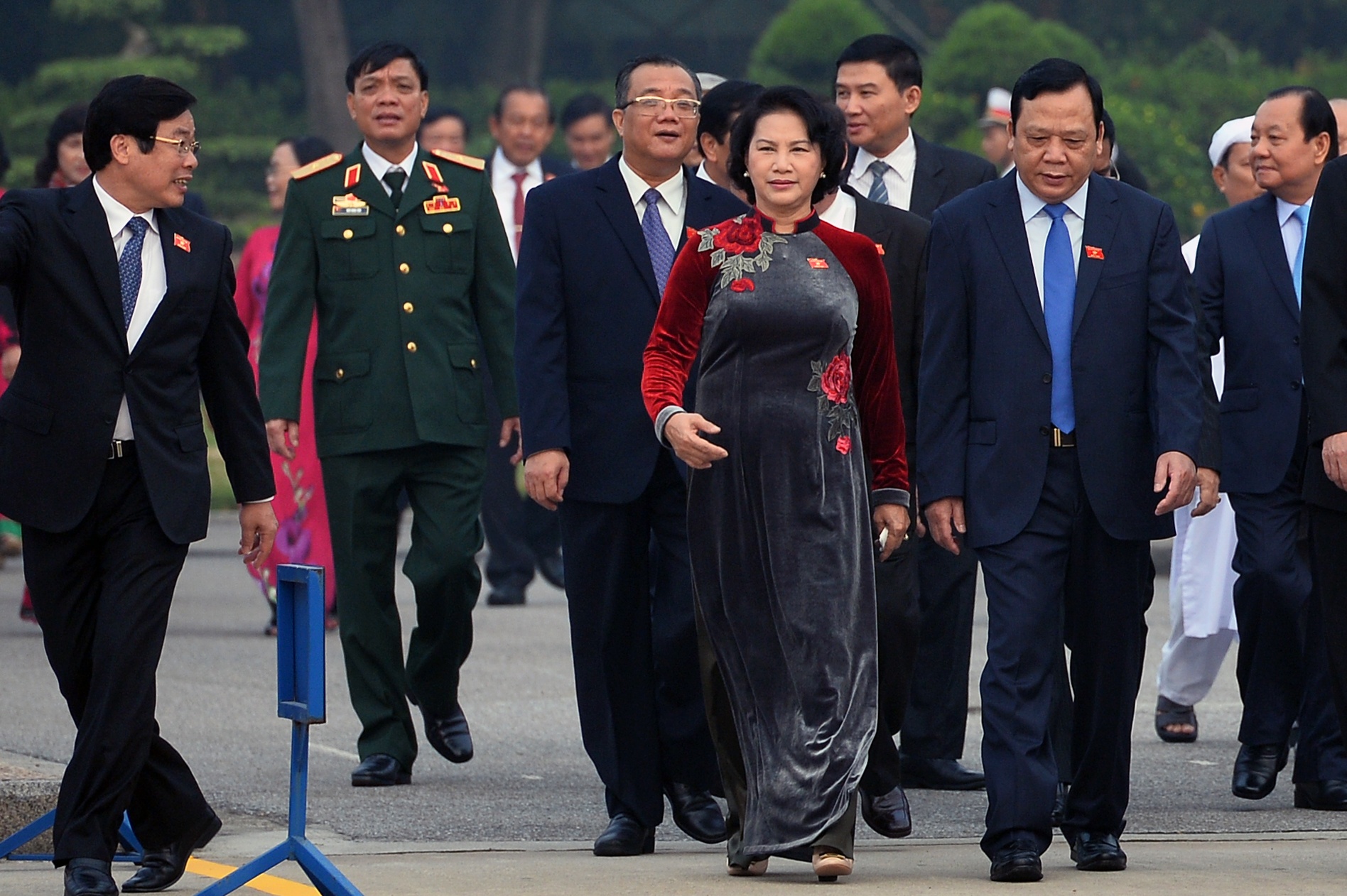 Chủ tịch Quốc hội Nguyễn Thị Kim Ngân diện áo dài ảnh 7 Chu tich Quoc hoi Nguyen Thi Kim Ngan dien ao dai anh 7