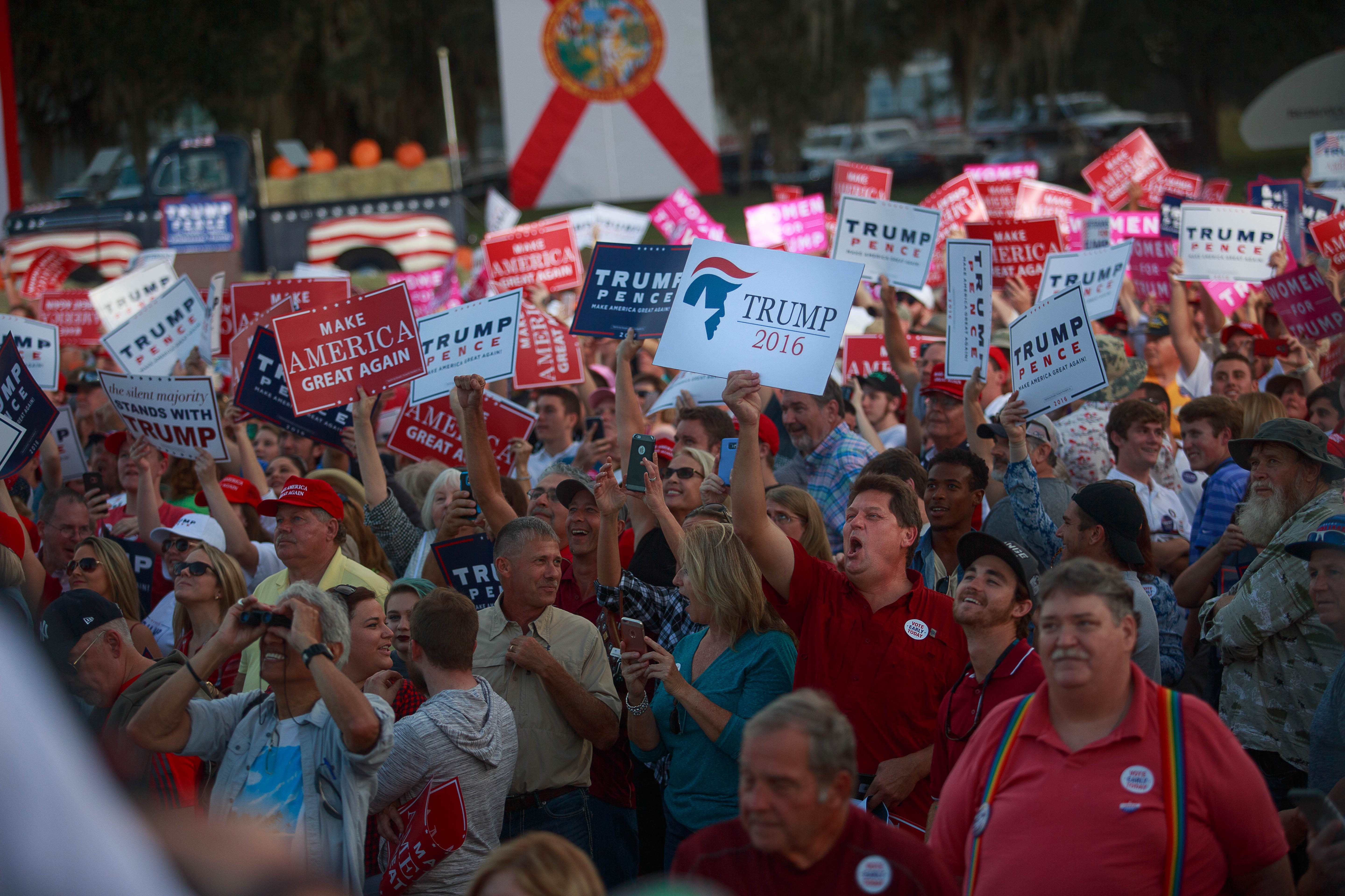 đám đông ủng hộ Trump ảnh 1 dam dong ung ho Trump anh 1