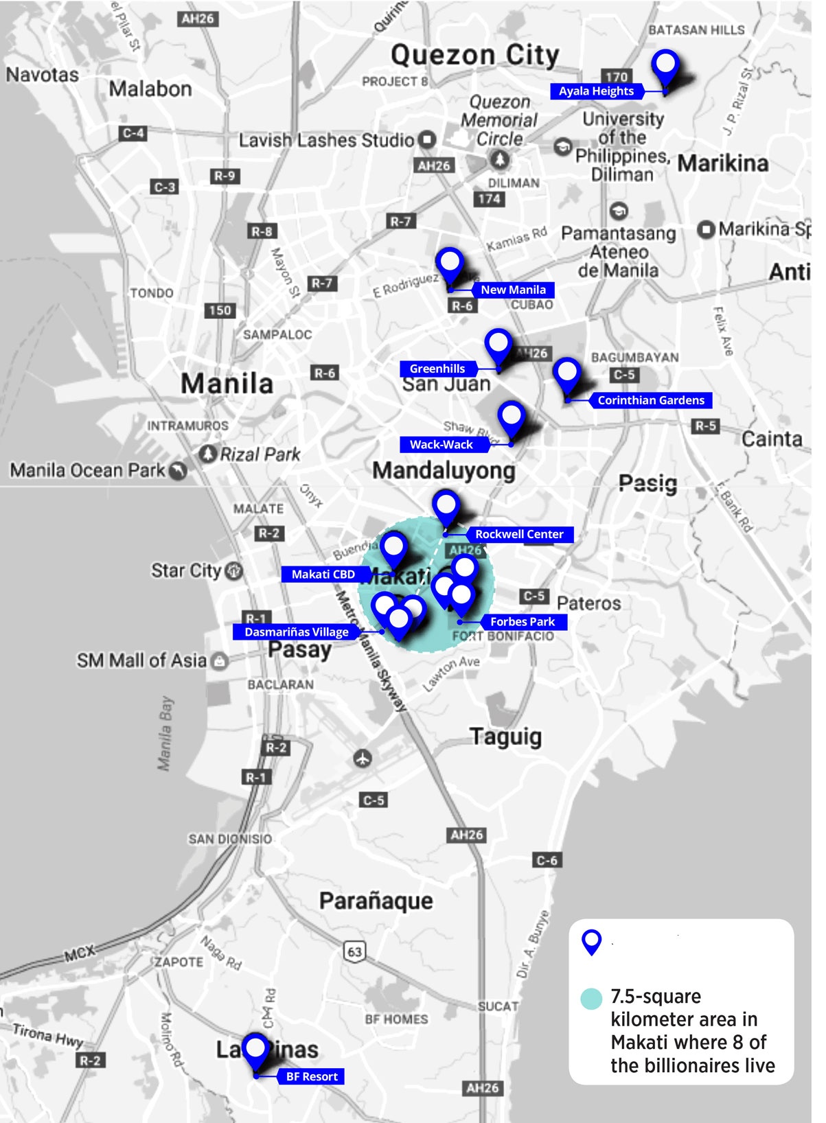 Ty phu Philippines song o dau? anh 1