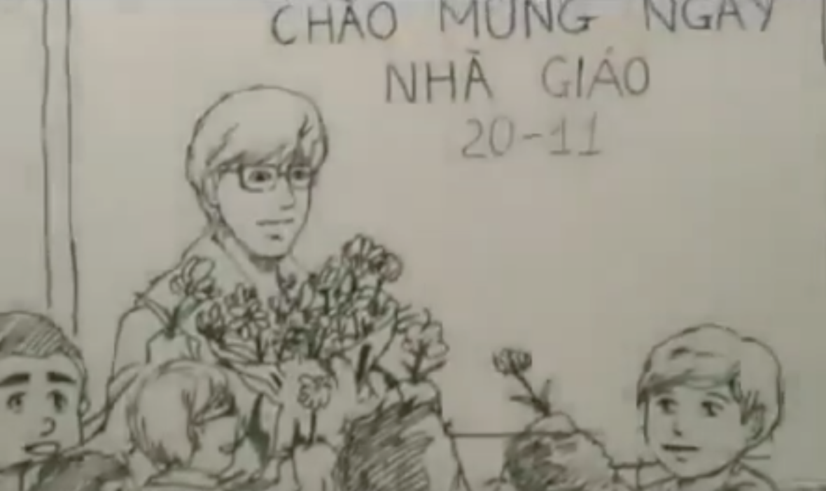 Clip 'Bui phan' hoat hinh cam dong mung ngay nha giao hinh anh