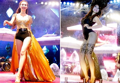 Nu sinh DH Thang Long dien noi y giua dem gia ret hinh anh