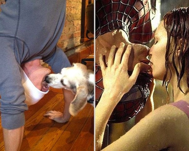 Chang trai thich dien canh tinh cam voi cun cung hinh anh