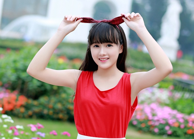 Nhan sac doi thuong cua 10X xinh nhu dien vien Han hinh anh