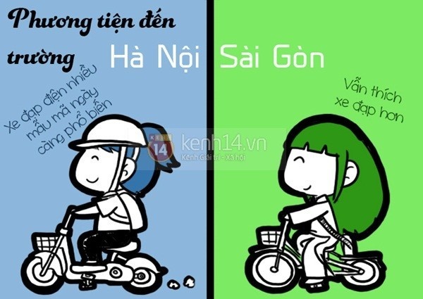 6. Khoảng vài năm trở lại đây, học sinh Hà Nội rộ trào lưu đi xe đạp điện tới trường. Đường phố 