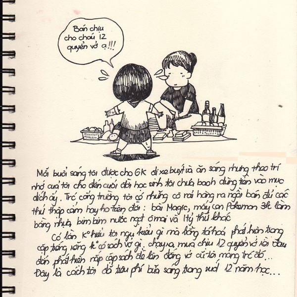 ... là những lần ăn quà vặt ngoài cổng trường...