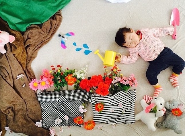 10 buc anh phieu luu trong giac ngu dang yeu cua be hinh anh