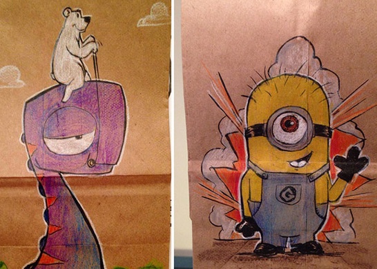 Bo ve tang con moi ngay mot tui com trua tuyet dep hinh anh