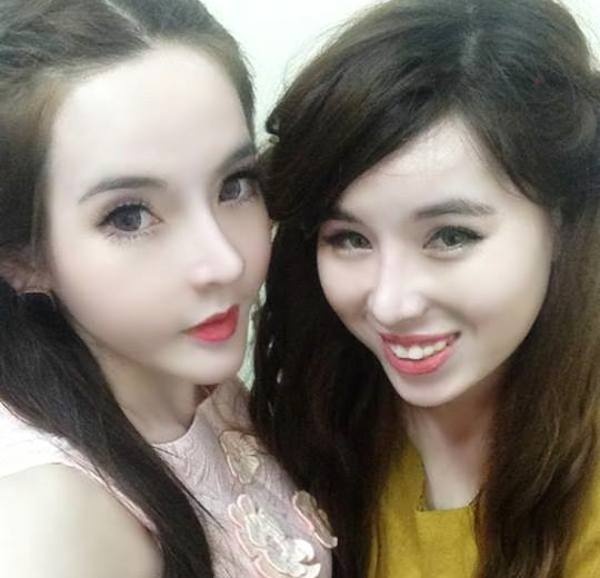 Bức ảnh khi em gái của V. đã có những thay đổi rõ rệt trong ngoại hình, chúng ta có thể thấy khi này cô gái đã làm mũi. 