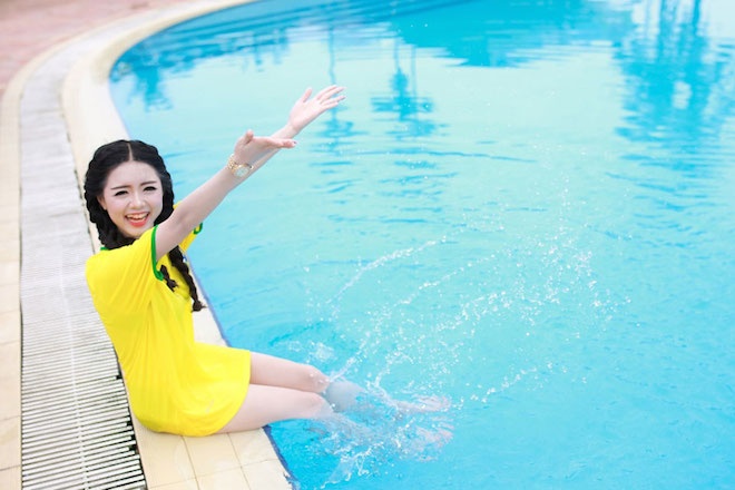 Lục Anh cho biết đội tuyển mà mình  yêu thích nhất là đội tuyển Brazil.