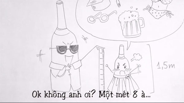 Clip 'Minh cuoi nhau di' cua chang 1,8 m va nang 1,5 m hinh anh