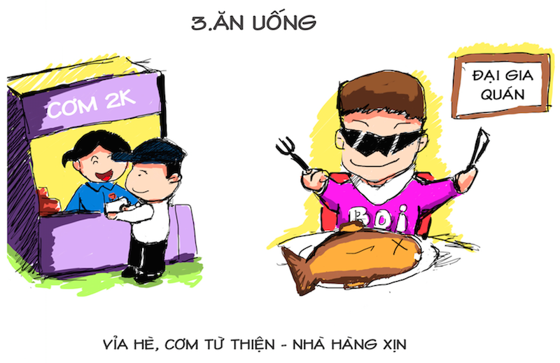 Su khac biet giua con nha giau va nha ngheo khi di thi DH hinh anh