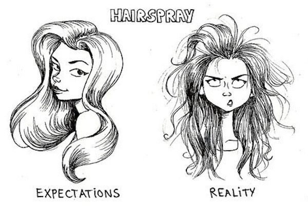 Su khac biet giua tuong tuong va thuc te ve toc cua con gai hinh anh