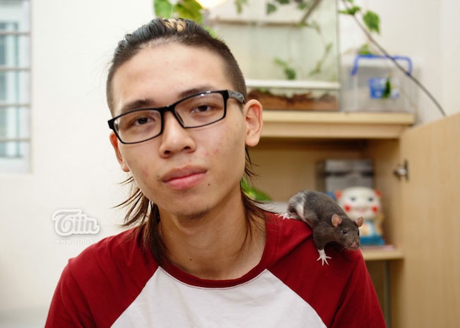 Mê pets (thú cưng) cách đây 7 năm, gia tài bò sát của chàng trai sinh năm 1995 Lê Anh Duy (SV Học viện Công nghệ Bưu chính Viễn thông, quê Bắc Ninh) này đã lên đến hơn 20 con.