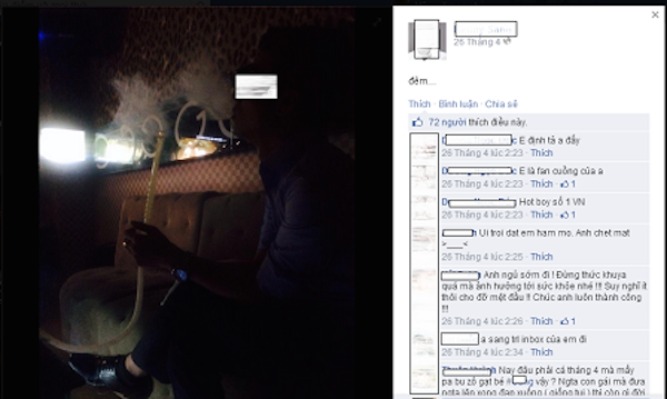 Sự khoe mẽ đẳng cấp hút shisha của