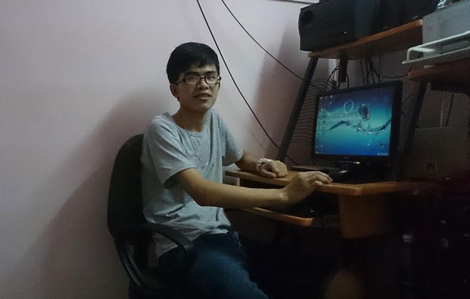 Phan Tiến Bảo Anh, chăm chỉ giúp anh chàng đạt ngôi vị thủ khoa.