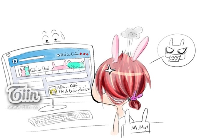 Check facebook anh hàng ngày. Chẳng may có nàng nào comment mùi mẫn hoặc để lại một trái tim cho bức ảnh anh đăng, em cũng sẽ phát điên lên mất.