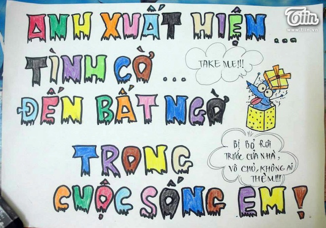 Bộ tranh có tên “My answer…” (tạm dịch: Câu trả lời của em) đã được cô nàng kì công vẽ trong vòng 4 – 5 ngày. Đây là lời tỏ tình đáng yêu dành cho anh chàng có nickname Mèo Mập với những lời siêu dễ thương như: “Em tự hỏi anh đã chán cuộc sống độc thân 23 năm qua chưa?” hay như “Chúng ta đừng làm bạn nữa! Em chán việc ôm cái ba lô của anh khi ngồi sau xe anh rồi…”