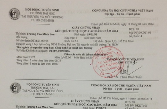 150 giay chung nhan ket qua thi bi in sai hinh anh