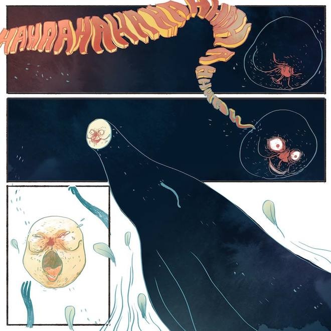 Vũ trụ thăm thẳm bao la đối với tâm hồn hai đứa trẻ như đầy bí mật và xa lạ và làm mỏi ý nghĩ, nên chỉ một lát hai chị em lại chúi nhìn về mặt đất.