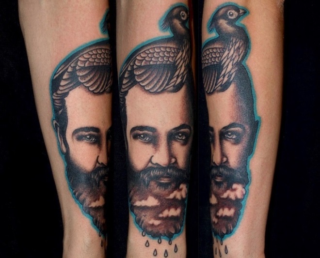 Chang tho xam theo phong cach sieu thuc doc dao hinh anh