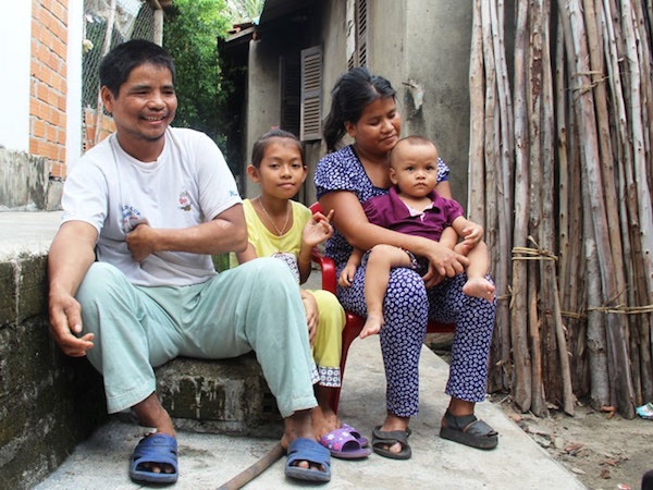 Hạnh phúc bên vợ và các con.