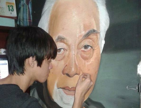 9X ve Dai tuong Vo Nguyen Giap bang phan giong tung milimet hinh anh