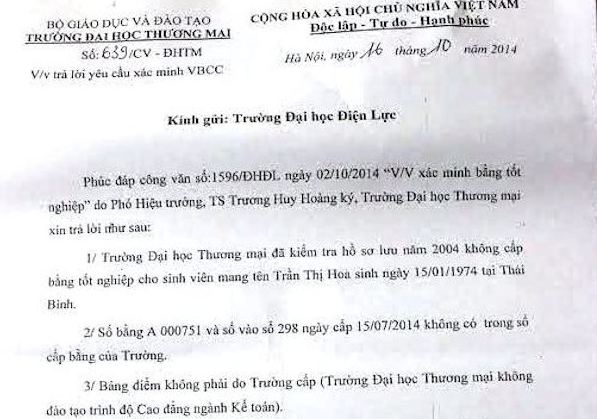 Dung bang gia de hoc lien thong dai hoc hinh anh