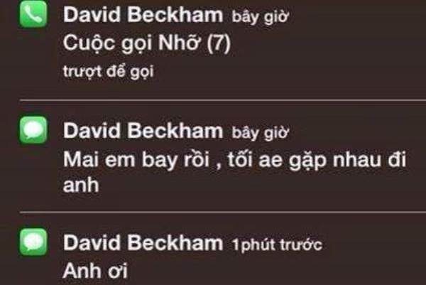 Gioi tre ro mot luu ten David Beckham trong dien thoai hinh anh