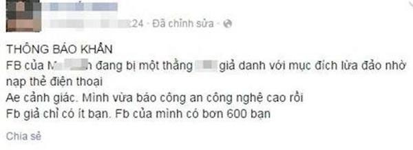 Những dòng tin đầy bức xúc của nạn nhân khi phát hiện hình ảnh, tên tuổi của mình bị kẻ khác dùng để trục lợi.