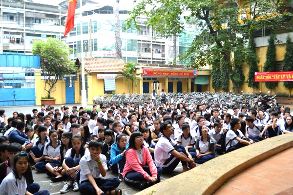 Những tiết học ngoại khóa thú vị ở trường Trần Khai Nguyên.