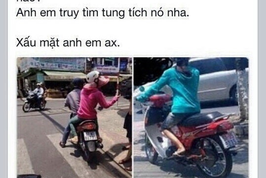 Trên mạng lan truyền thông tin, hình ảnh truy tìm biển số xe của “Hương mắt lồi” kèm theo những lời hâm dọa, đối phó khiến gia đình chị H vô cùng hoang mang.