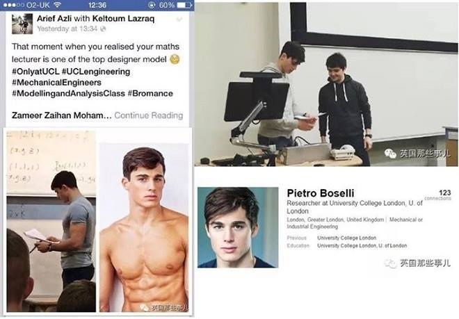 Bài đăng trên Facebook về thầy giáo đẹp trai dáng chuẩn. (Ảnh: Daily Postal).