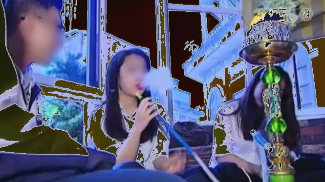 VTC14 sai khi dung hinh anh hoc sinh hut shisha hinh anh