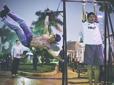 Ro mot 'phat trien co bap' ngoai troi hinh anh