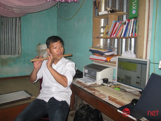 Độc tấu sáo trúc: Trong mơ gặp mẹ”.