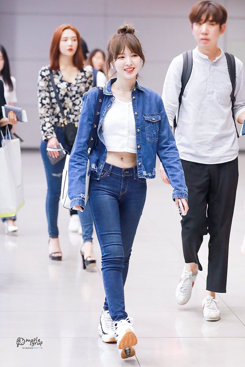 sao nữ hàn mặc đồ denim ảnh 1 sao nu han mac do denim anh 1