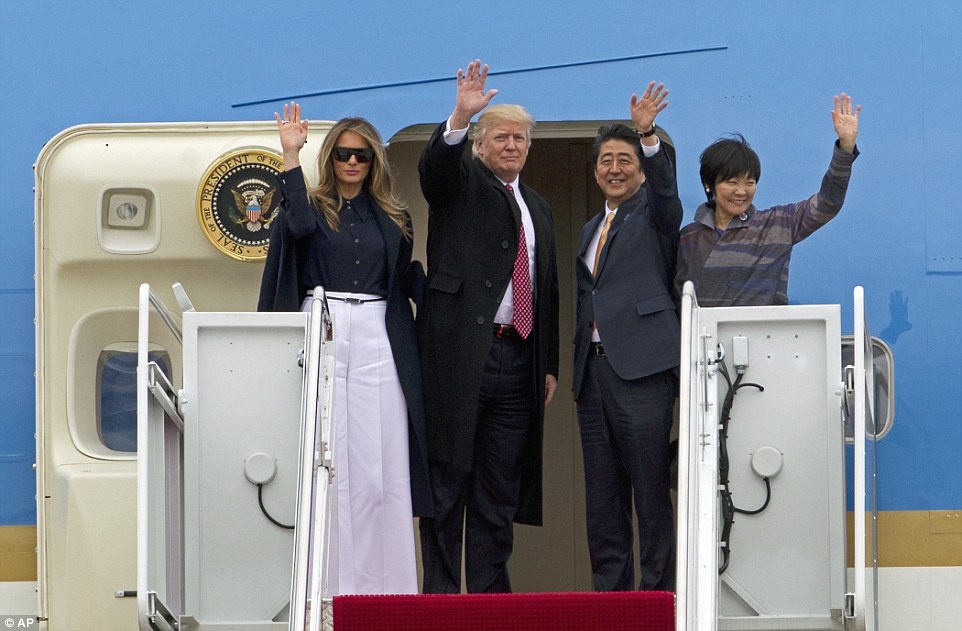 Trump và Abe ảnh 3 Trump va Abe anh 3