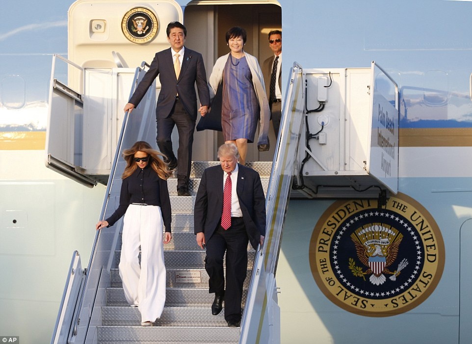 Trump và Abe ảnh 5 Trump va Abe anh 5