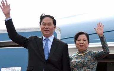 Chu tich nuoc Tran Dai Quang len duong tham chinh thuc Trung Quoc hinh anh