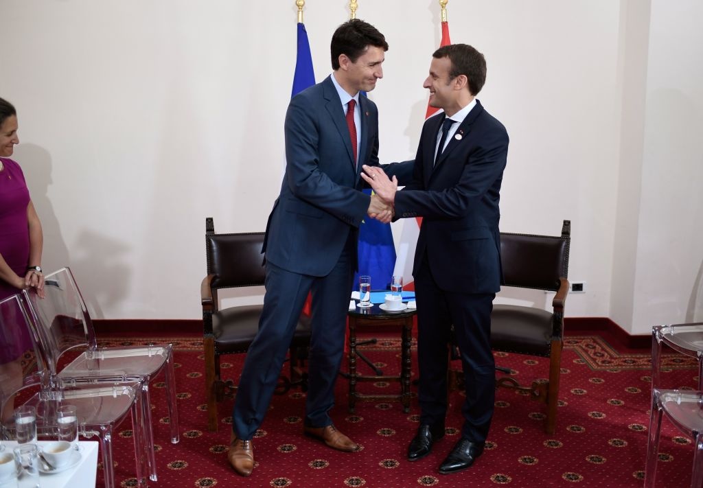 tong thong Phap va thu tuong Canada lan dau gap anh 7