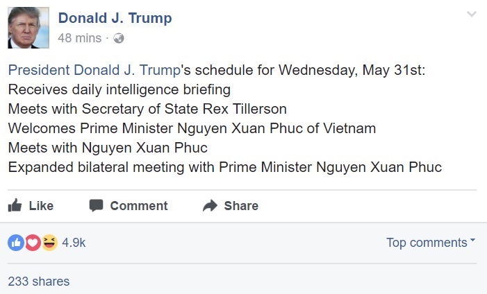 tong thong Trump gap thu tuong anh 1