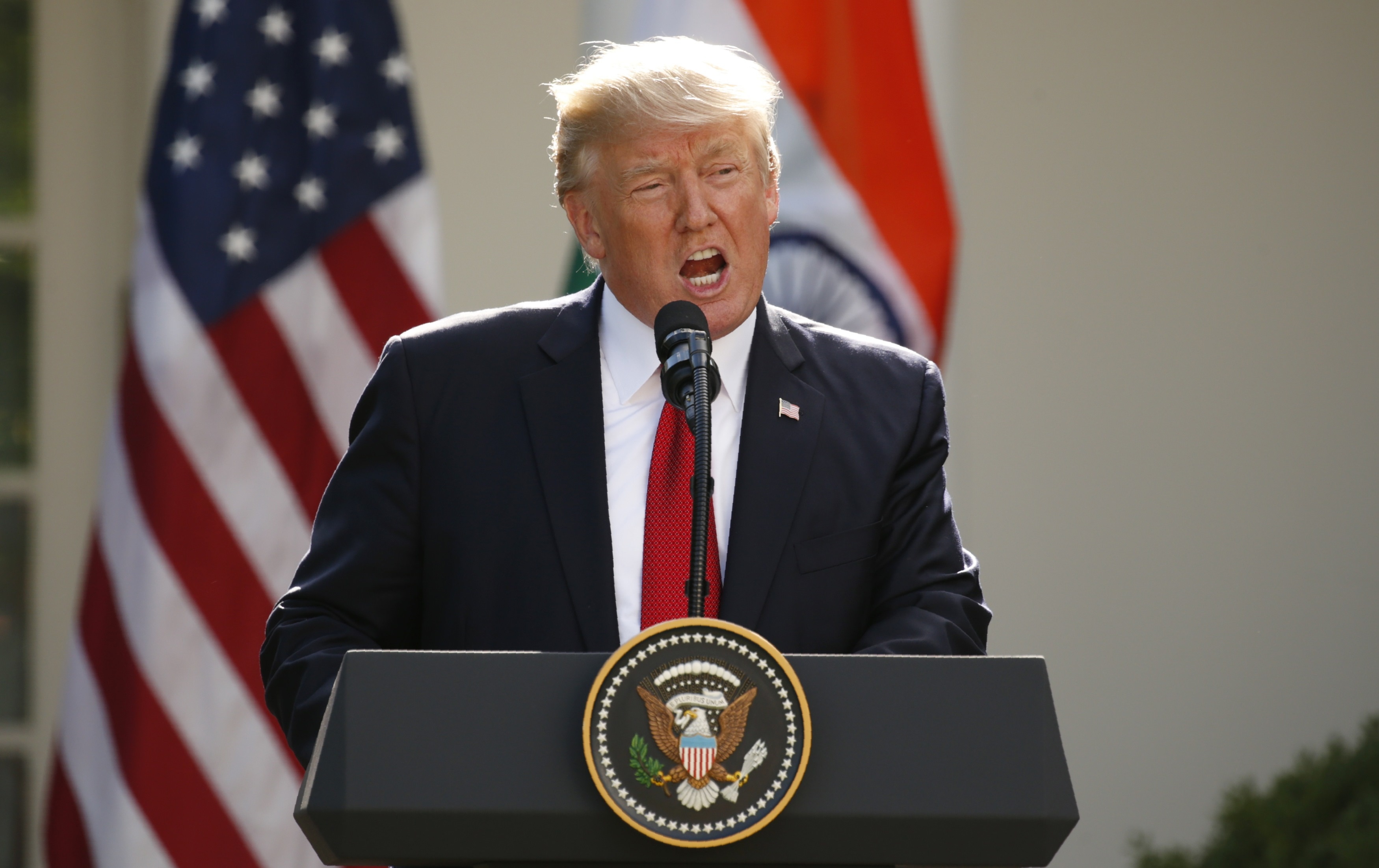 Trump muon giai quyet nhanh gon Trieu Tien anh 1